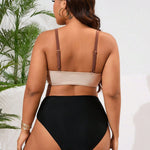 Biquini Plus Size Alta Sustentação Cruzado