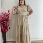 Vestido Plus Size Longo Liso - Entrega Rápida