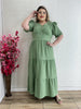 Vestido Plus Size Longo Liso - Entrega Rápida