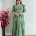 Vestido Plus Size Longo Liso - Entrega Rápida