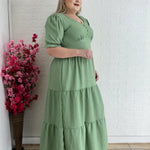Vestido Plus Size Longo Liso - Entrega Rápida