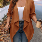Cardigan Leve Feminino Plus Size Assimétrico