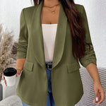 Blazer Feminino Plus Size Meia Manga