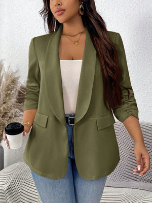 Blazer Feminino Plus Size Meia Manga