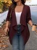 Cardigan Leve Feminino Plus Size Assimétrico