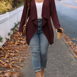 Cardigan Leve Feminino Plus Size Assimétrico