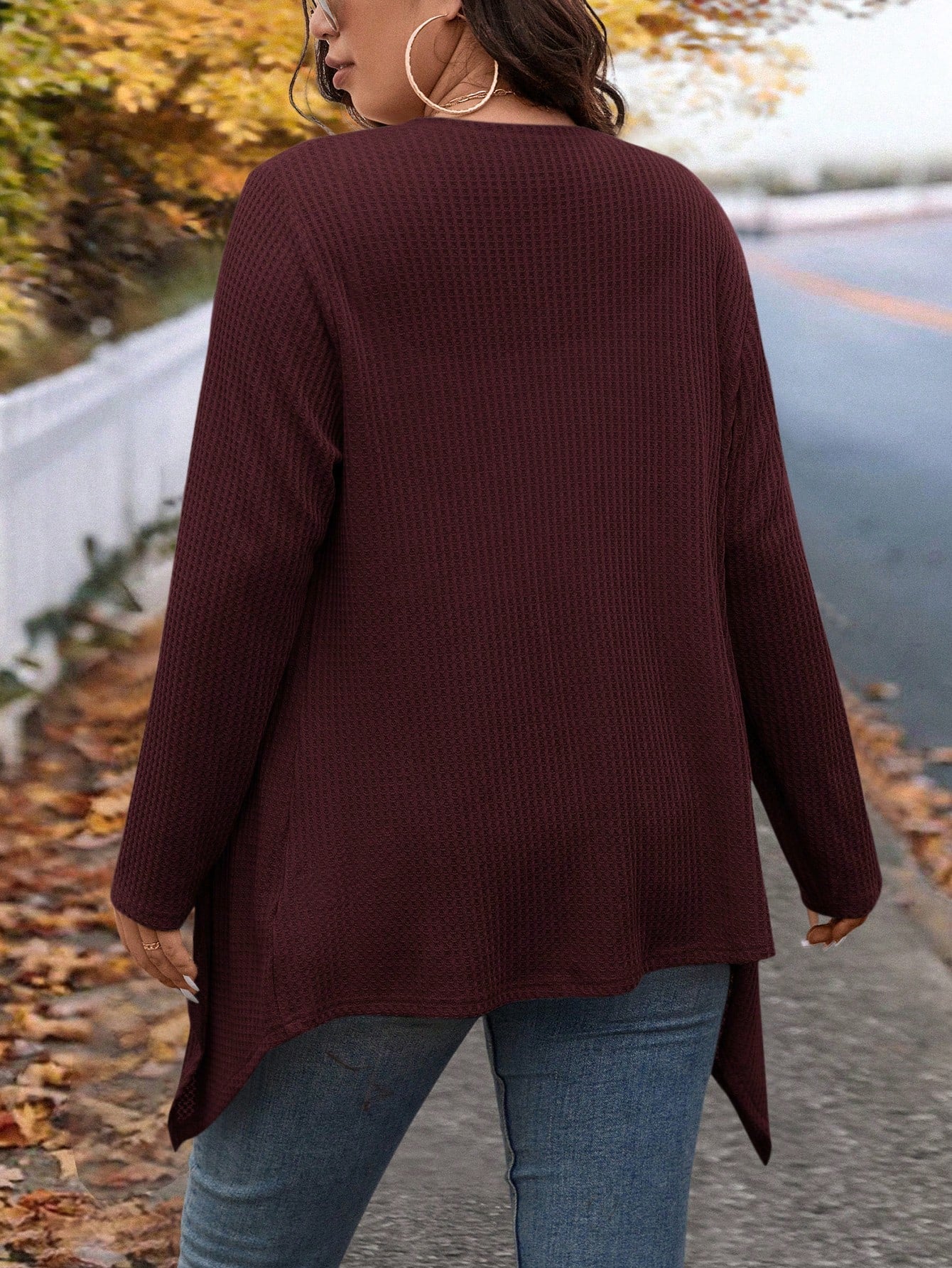 Cardigan Leve Feminino Plus Size Assimétrico