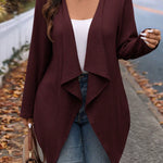 Cardigan Leve Feminino Plus Size Assimétrico