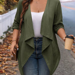 Cardigan Leve Feminino Plus Size Assimétrico