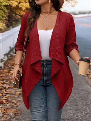 Cardigan Leve Feminino Plus Size Assimétrico