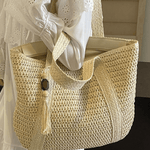Bolsa Feminina de Palha Grande