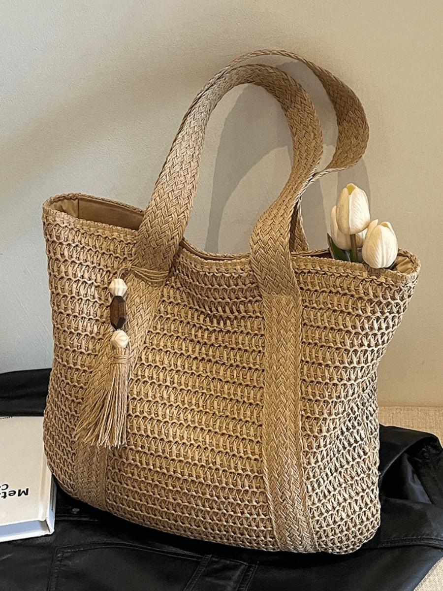 Bolsa Feminina de Palha Grande