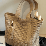 Bolsa Feminina de Palha Grande