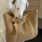Bolsa Feminina de Palha Grande