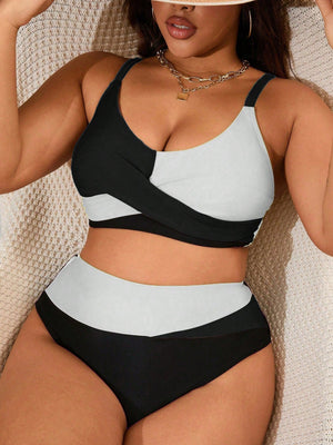 Biquini Plus Size Alta Sustentação Cruzado