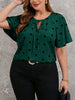 Blusa Plus Size Feminina Soltinha Estampa Coração