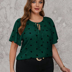 Blusa Plus Size Feminina Soltinha Estampa Coração