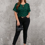Blusa Plus Size Feminina Soltinha Estampa Coração