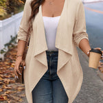 Cardigan Leve Feminino Plus Size Assimétrico