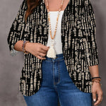 Casaco Feminino Plus Size Leve Meia Manga Retrô