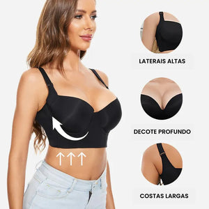 [ Compre 1 Leve 2 ]Sutiã push-up Efeito Modelador - O Número 1 em Conforto e Firmeza!