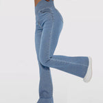 Calça Jeans de Cintura Alta Femme