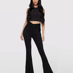 Calça Jeans de Cintura Alta Femme