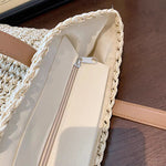 Bolsa Feminina de Palha Grande de Praia