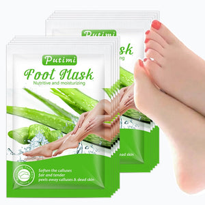 Kit 6 Pares de Meia Esfoliante Para Pés - Máscara Peeling Esfoliante Para Pés