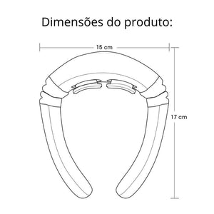 Massageador Pescoço - Massageador Cervical  c/ Eletrodo