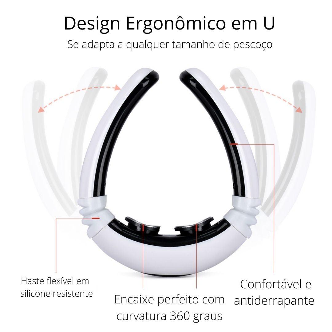 Massageador Pescoço - Massageador Cervical  c/ Eletrodo