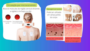 Massageador Pescoço - Massageador Cervical  c/ Eletrodo