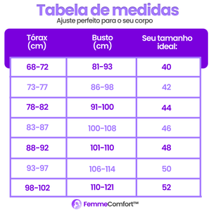 Sutiã Femme Comfort™ Premium - Suporte Máximo - (PAGUE 1 e LEVE 2)